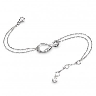 Silver Infinity Double Chain Bracelet by Kit Heath