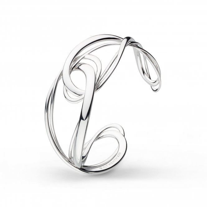Silver Infinity Grande Cuff Bangle by Kit Heath