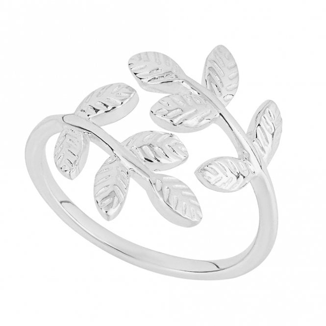 Silver Leaves Ring