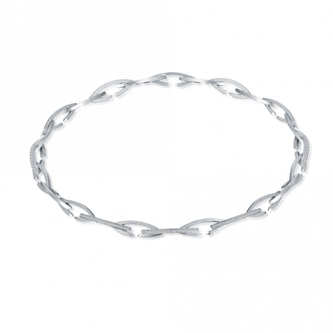 Silver Links of Love Necklace by Fei Liu