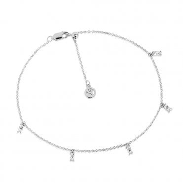 Silver Princess Ankle Chain by Sif Jakobs