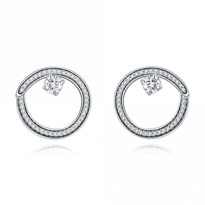 Silver Radiance Drop Earrings by Fei Liu