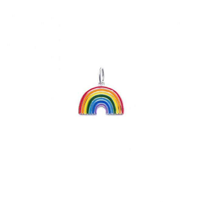 Silver rainbow pendant