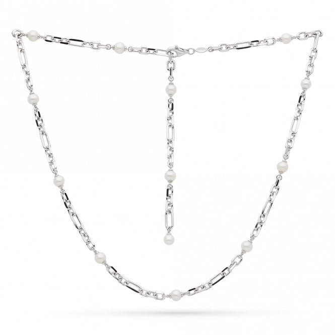 Silver Revival Astoria Figaro Freshwater Pearl Necklace