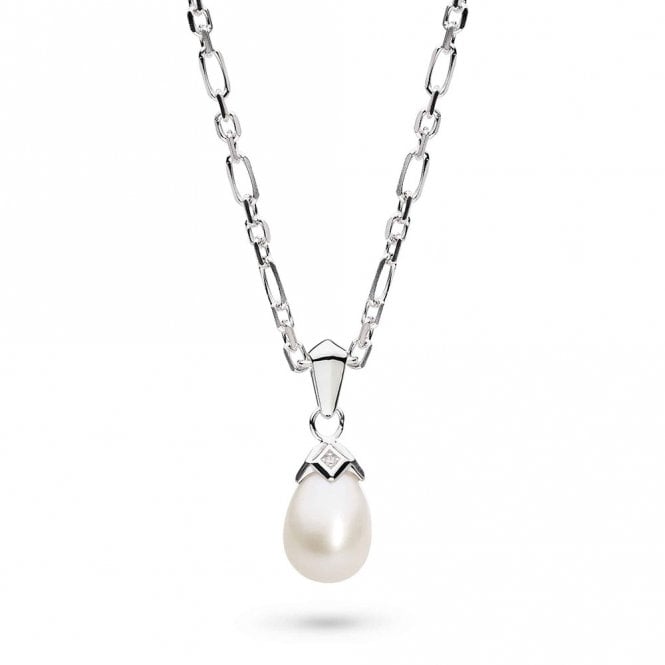 Silver Revival Astoria Glitz Pearl Necklace by Kit Heath