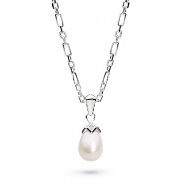 Silver Revival Astoria Glitz Pearl Necklace by Kit Heath