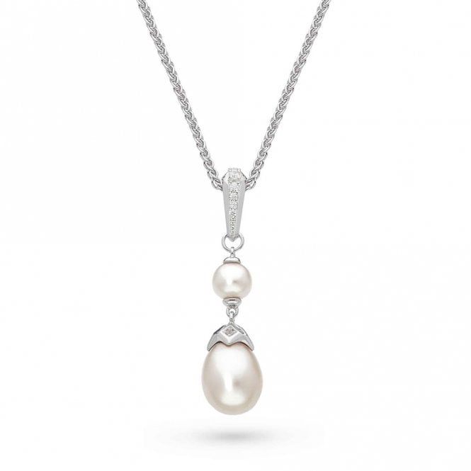 Silver Revival Astoria Glitz Pearl Necklace by Kit Heath