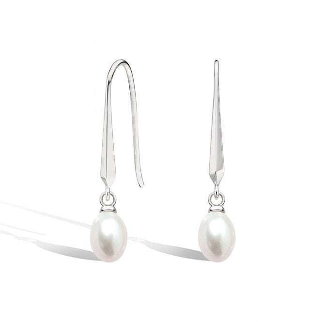 Silver Revival Astoria Pearl Drop Earrings by Kit Heath