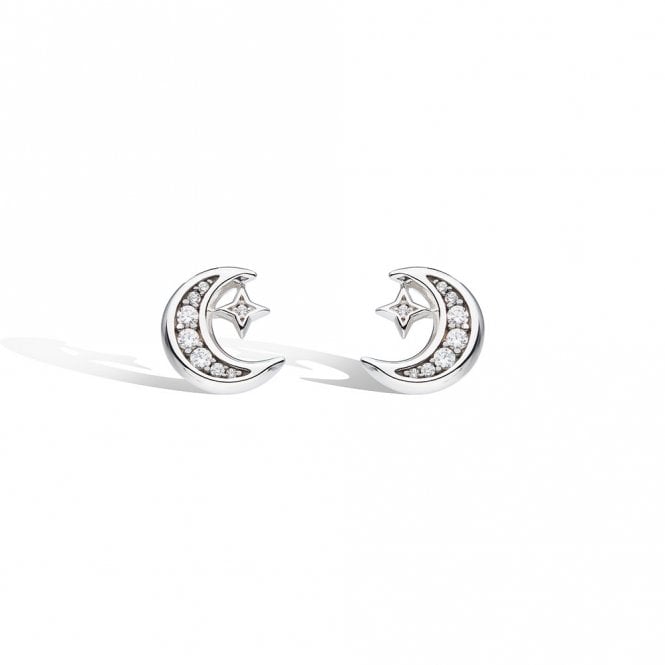 Silver Revival Celeste Crescent Moon Earrings by Kit Heath