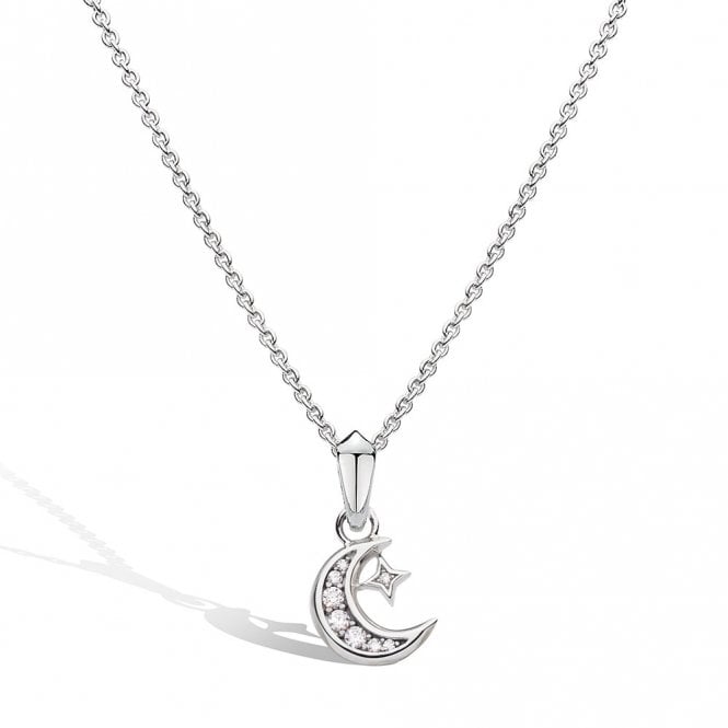 Silver Revival Celeste Moon and Star Necklace by Kit Heath