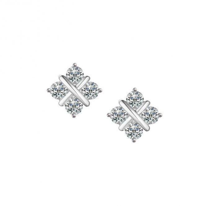 Silver Serenity Stud Earrings