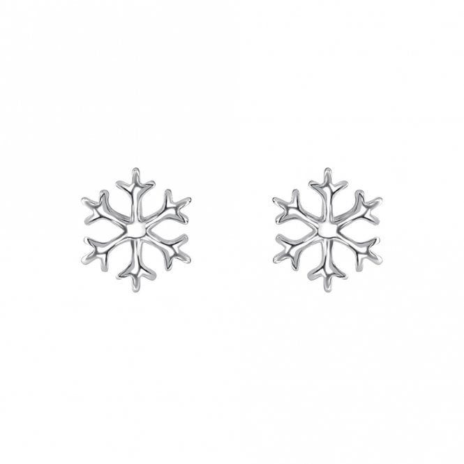 Silver Snowflake Earrings by Kit Heath