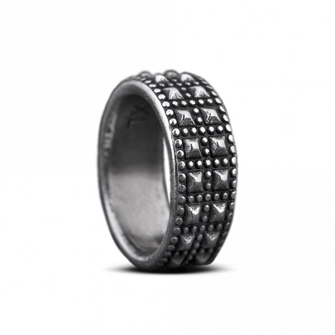Silver squares ring by The Precious Frog