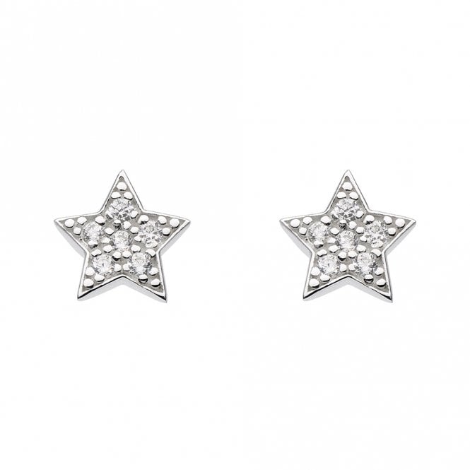 Silver Star Earrings by Kit Heath