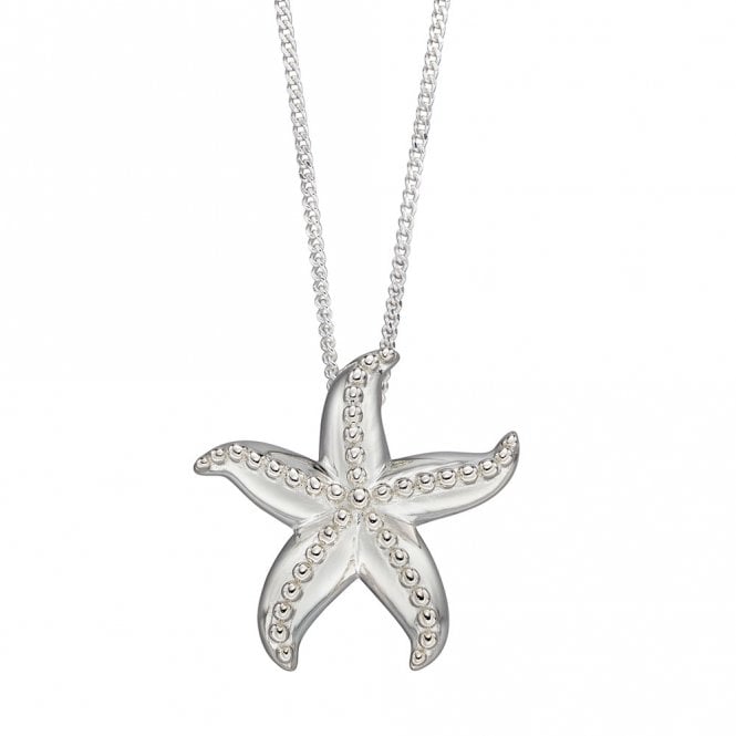 Silver Starfish Pendant and Chain
