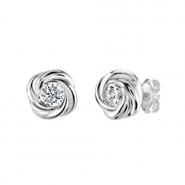 Silver Stud Earrings by Kit Heath
