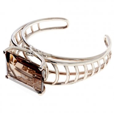 Silver sword and stone cuff
