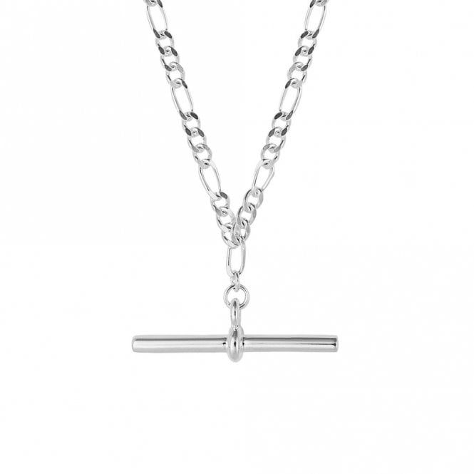 Silver T bar Necklace