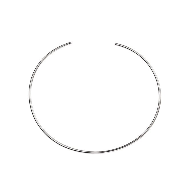 Silver torque collar