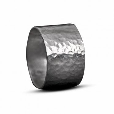 Silver wide ring by The Precious Frog