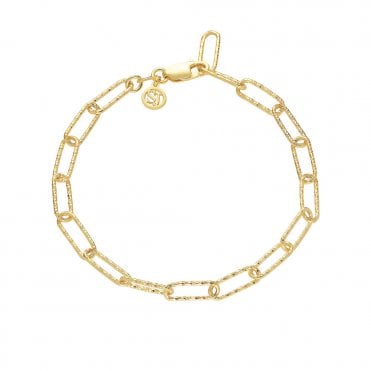 Siver Gold Plated Luce Grande Bracelet by Sif Jakobs