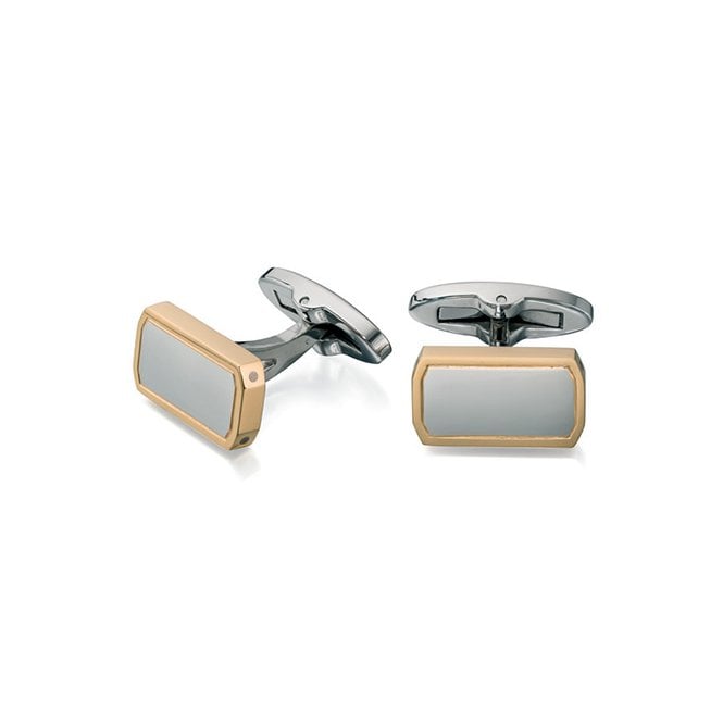 Stainless steel cufflinks by Fred Bennett