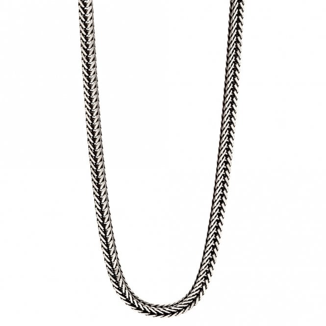 Stainless Steel Oxidised Fox Tail Chain