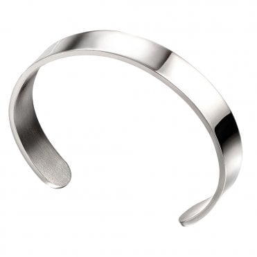 Stainless Steel Plain Cuff Bangle by Fred Bennett
