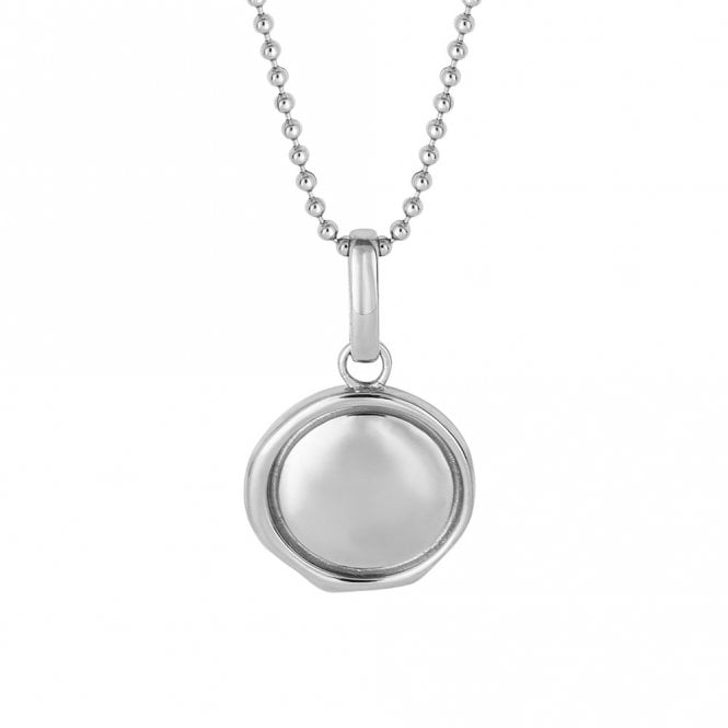 Stainless Steel Round Pendant and Chain by Fred Bennett