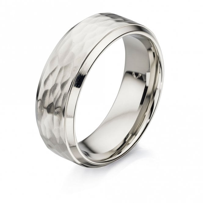 Stainless Steel Textured Ring