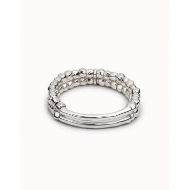 Tandem Double Bead and Tube Bracelet by Uno de 50