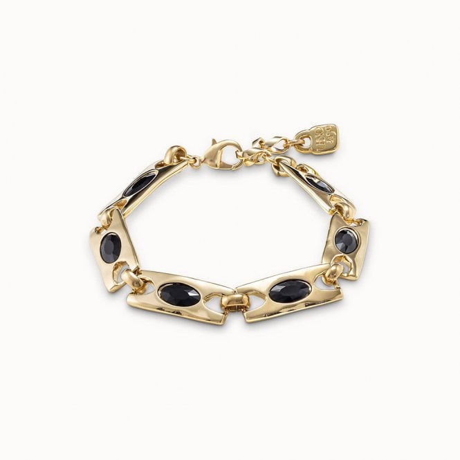 The Crown Gold Plated Bracelet by Uno de 50