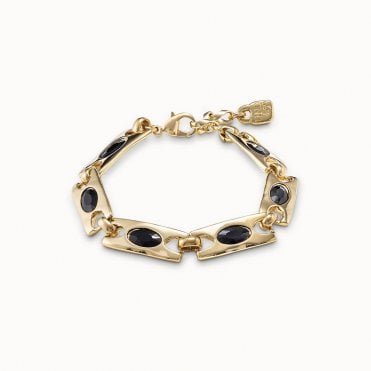 The Crown Gold Plated Bracelet by Uno de 50