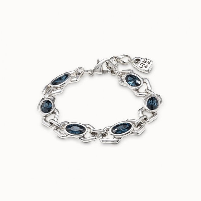 The Queen Blue Crystal Bracelet by Uno de 50