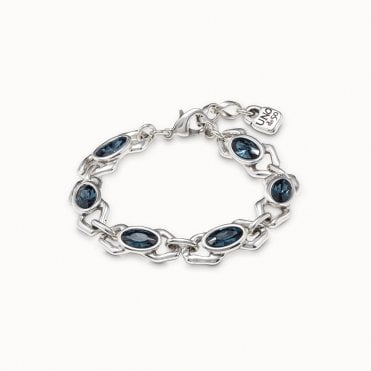 The Queen Blue Crystal Bracelet by Uno de 50