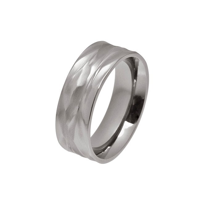 Titanium ripple wave ring