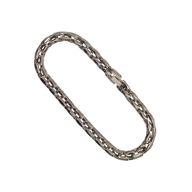 Titanium square polished bracelet