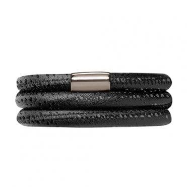 Triple black reptile JLo bracelet by Endless