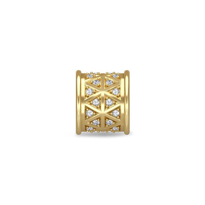 White lunar love gold charm by Endless