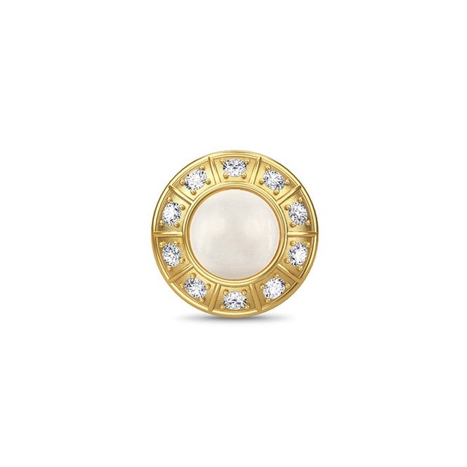 White moon galaxy gold JLo charm by Endless