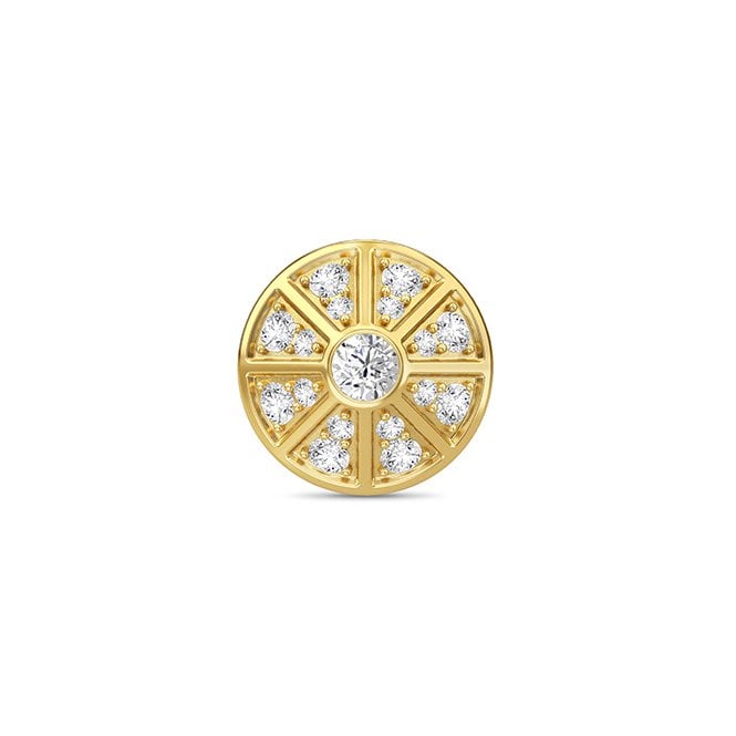White night sky gold charm by Endless