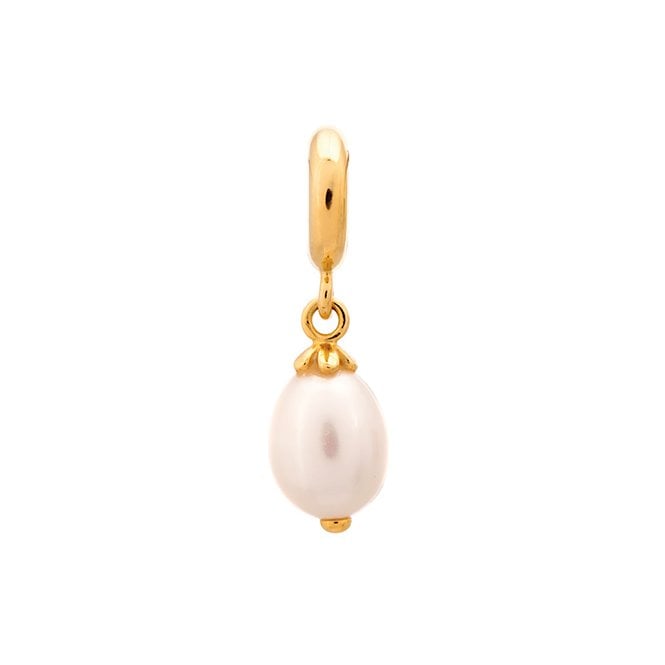 White pearl drop charm by Endless