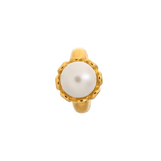 White pearl flower charm by Endless