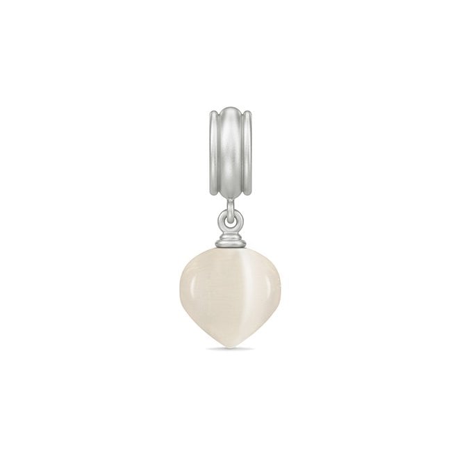White spring love silver charm by Endless