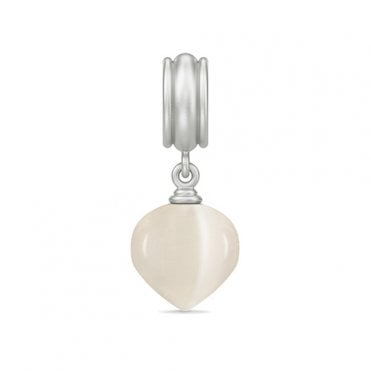 White spring love silver charm by Endless