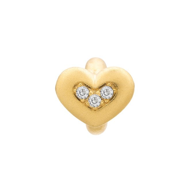 White triple love gold charm by Endless